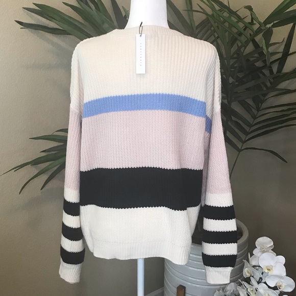 Sanctuary Striped Sweater Oversized - M - Picture 11 of 14